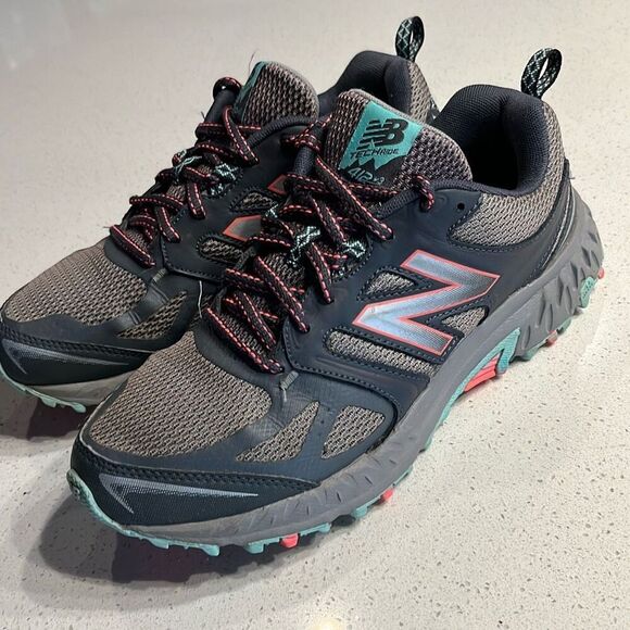 New Balance Tech Ride 412 v3 Gray Mesh Lace Up Low Top Running Shoes Womens 8 - Picture 1 of 9